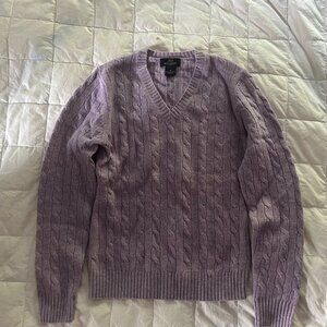 Brooks Brothers 346 lambswool sweater xs lavender